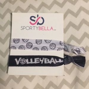 2 volleyball ponytails